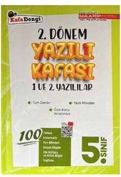 Kafa Dengi Yayınları 5. Sınıf 2. Dönem Yazılı Kafası