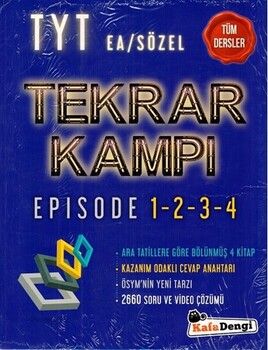 Kafa Dengi Yayınları TYT Eşit Ağırlık Sözel Tüm Dersler Tekrar Kampı