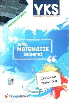 Kampüs Yayınları YKS Temel Matematik Geometri Çek Kopart Yaprak Test