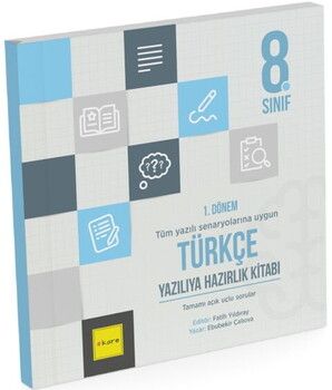 Kare Yayınları 8. Sınıf LGS 1. Dönem Türkçe Yazılıya Hazırlık Kitabı