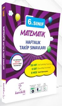 Karekök Yayınları 6. Sınıf Matematik Haftalık Takip Sınavları