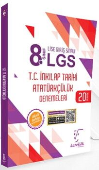 Karekök Yayınları 8. Sınıf LGS T.C. İnkılap Tarihi Atatürkçülük Denemeleri