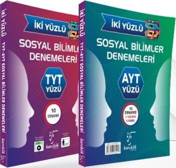 Karekök Yayınları TYT AYT Sosyal Bilimler İki Yüzlü Deneme