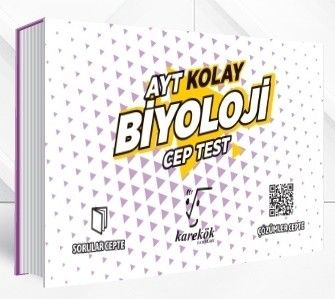 Karekök Yayınları AYT Biyoloji Kolay Cep Test
