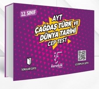 Karekök Yayınları AYT Çağdaş Türk ve Dünya Tarihi Cep Test
