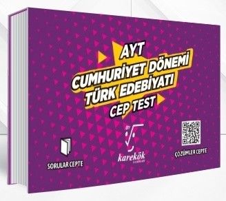 Karekök Yayınları AYT Cumhuriyet Dönemi Türk Edebiyatı Cep Test