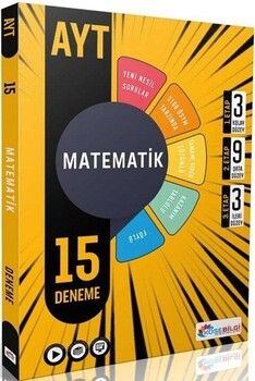 KöşeBilgi Yayınları AYT Matematik 15 Deneme