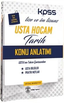 Künçe Yayınları KPSS Tarih Lisans ve Ön Lisans Usta Hocam Konu Anlatımlı