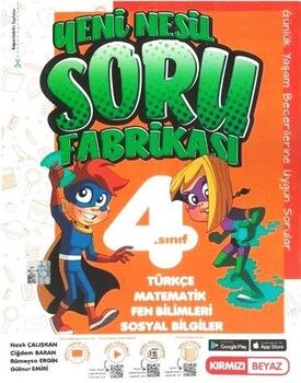 Kırmızı Beyaz 4. Sınıf Tüm Dersler Efsane Soru Fabrikası