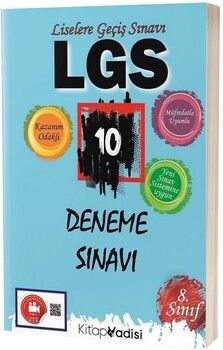 Kitap Vadisi Yayınları 8. Sınıf LGS 10 Deneme Kitap