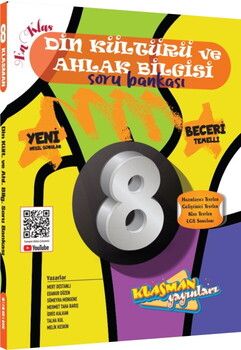 Klasman Yayınları 8. Sınıf Din Kültürü ve Ahlak Bilgisi Soru Bankası