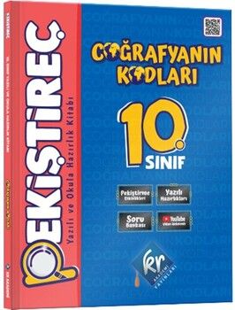 KR Akademi 10. Sınıf Coğrafyanın Kodları Pekiştireç Yazılı ve Okula Hazırlık Kitabı