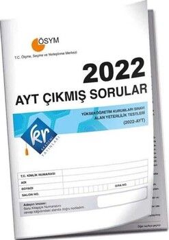 KR Akademi 2022 AYT Tıpkı Basım Çıkmış Sorular