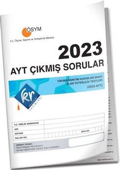 KR Akademi 2023 AYT Tıpkı Basım Çıkmış Sorular
