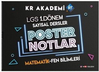 KR Akademi 8. Sınıf LGS 1. Dönem Sayısal Bölüm Poster Notlar