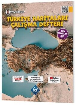 KR Akademi Coğrafyanın Kodları Türkiye Haritaları Çalışma Defteri Tüm Sınavlar İçin