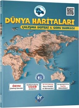 KR Akademi Coğrafyanın Kodları Dünya Haritaları Çalışma Defteri ve Soru Bankası