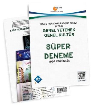 KR Akademi KPSS Genel Yetenek Genel Kültür Süper Deneme