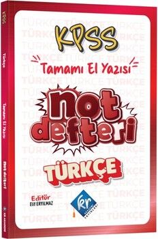 KR Akademi KPSS Türkçe Konu Anlatımlı Not Defteri