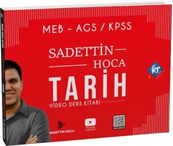 KR Akademi Sadettin Hoca MEB AGS KPSS Tarih Video Ders Kitabı