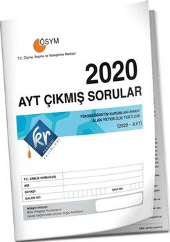 KR Akademi Yayınları 2020 AYT Tıpkı Basım Çıkmış Sorular
