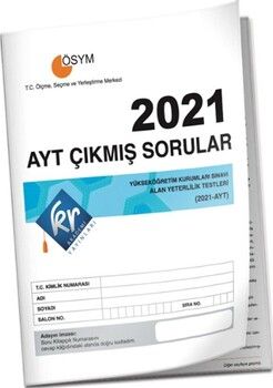 KR Akademi Yayınları 2021 AYT Tıpkı Basım Çıkmış Sorular