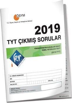 KR Akademi Yayınları 2019 TYT Tıpkı Basım Çıkmış Sorular