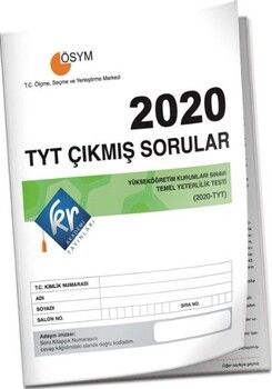 KR Akademi Yayınları 2020 TYT Tıpkı Basım Çıkmış Sorular