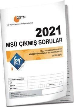 KR Akademi Yayınları 2021 MSÜ Tıpkı Basım Çıkmış Sorular