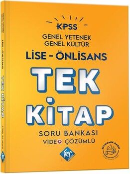 KR Akademi 2024 KPSS Lise ÖnLisans Genel Yetenek Genel Kültür Tek Kitap Soru Bankası