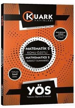 Kuark Yayınları YÖS Matematik 2 Konu Özetli Soru Bankası