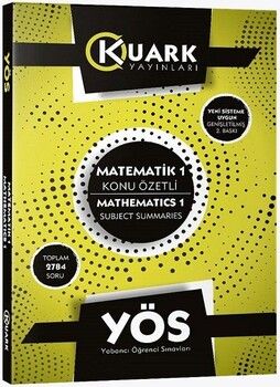 Kuark YÖS Matematik-1 Konu Özetli Soru Bankası