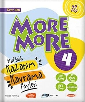 Kurmay ELT 4. Sınıf More & More Haftalık Kazanım Kavrama Föyleri