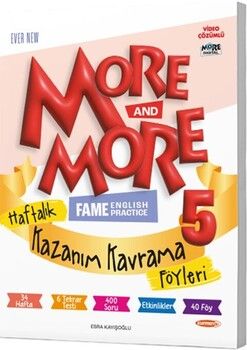 Kurmay ELT 5. Sınıf More More Haftalık Kazanım Kavrama Föyleri