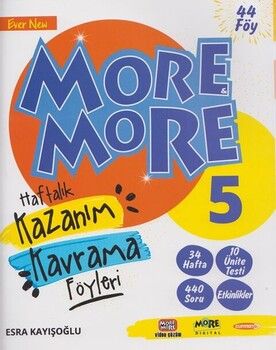 Kurmay ELT 5. Sınıf More & More Haftalık Kazanım Kavrama Föyleri