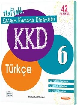 Kurmay ELT 6. Sınıf Türkçe KKD Haftalık Kazanım Kavrama Denemeleri