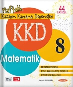 Kurmay ELT 8. Sınıf Matematik KKD Haftalık Kazanım Kavrama Denemeleri