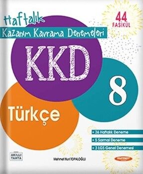 Kurmay ELT 8. Sınıf Türkçe KKD Haftalık Kazanım Kavrama Denemeleri