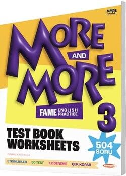 Kurmay ELT More and More English 3 Worksheets Test Book