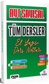 Kurul Yayıncılık AYT Sayısal Tüm Dersler El Yazısı Ders Notları