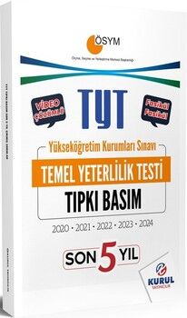 Kurul Yayıncılık TYT Son 5 Yıl Tıpkı Basım Çıkmış Sorular ve Video Çözümleri