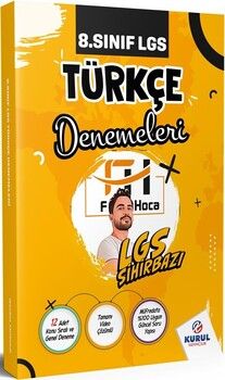 Kurul Yayıncılık 8. Sınıf LGS Sihirbazı Türkçe Denemeleri