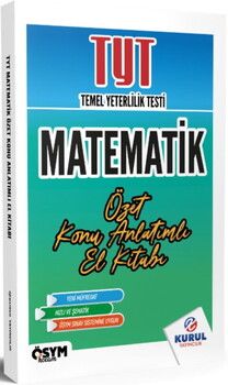  Kurul Yayıncılık TYT Matematik Özet Konu Anlatımlı El Kitabı
