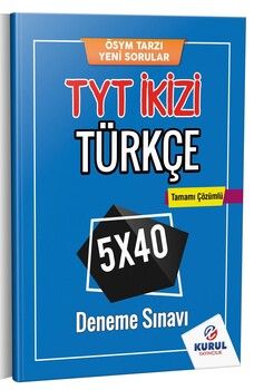 Kurul Yayıncılık TYT İkizi Türkçe Tamamı Çözümlü 5 x 40 Deneme Sınavı
