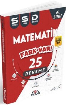 KVA Yayınları 6. Sınıf Matematik Fark Var 25 Deneme