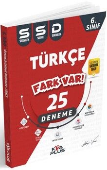 KVA Yayınları 6. Sınıf Türkçe Fark Var 25 Deneme