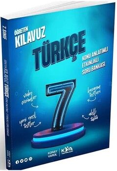 KVA Yayınları 7. Sınıf Türkçe Öğreten Kılavuz Konu Anlatımlı Etkinlikli Soru Bankası