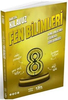 KVA Yayınları 8. Sınıf Fen Bilimleri Öğreten Kılavuz Konu Anlatımlı Etkinlikli Soru Bankası