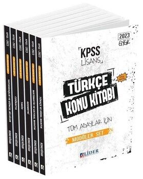 Lider 2023 KPSS Genel Yetenek Genel Kültür Konu Anlatımlı Modüler Set
