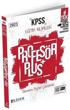 Lider Yayınları 2023 KPSS Eğitim Bilimleri Profesör Soru Bankası